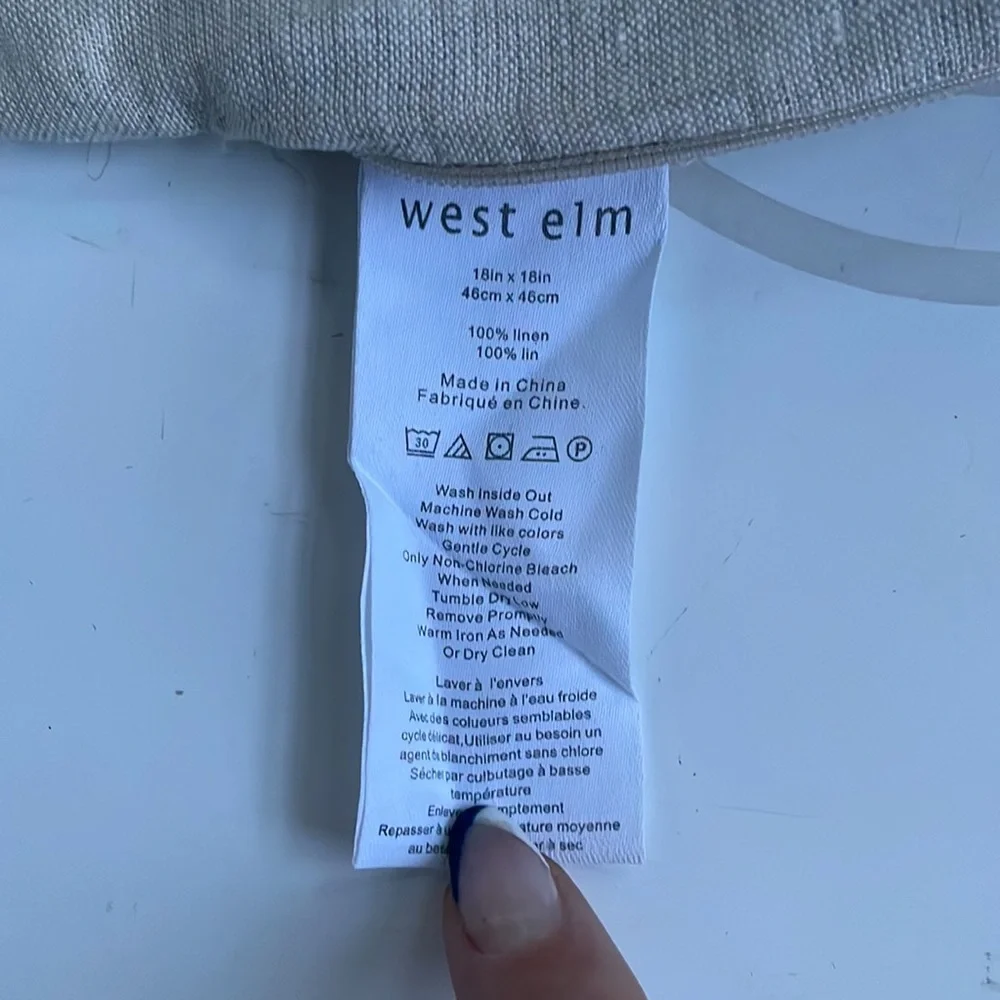 West Elm Houston Area Code Pillow Cover
